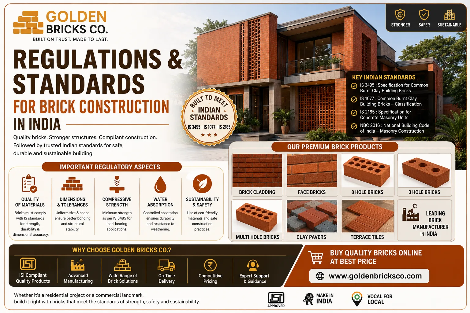 Regulations & Standards for Brick Construction in India
