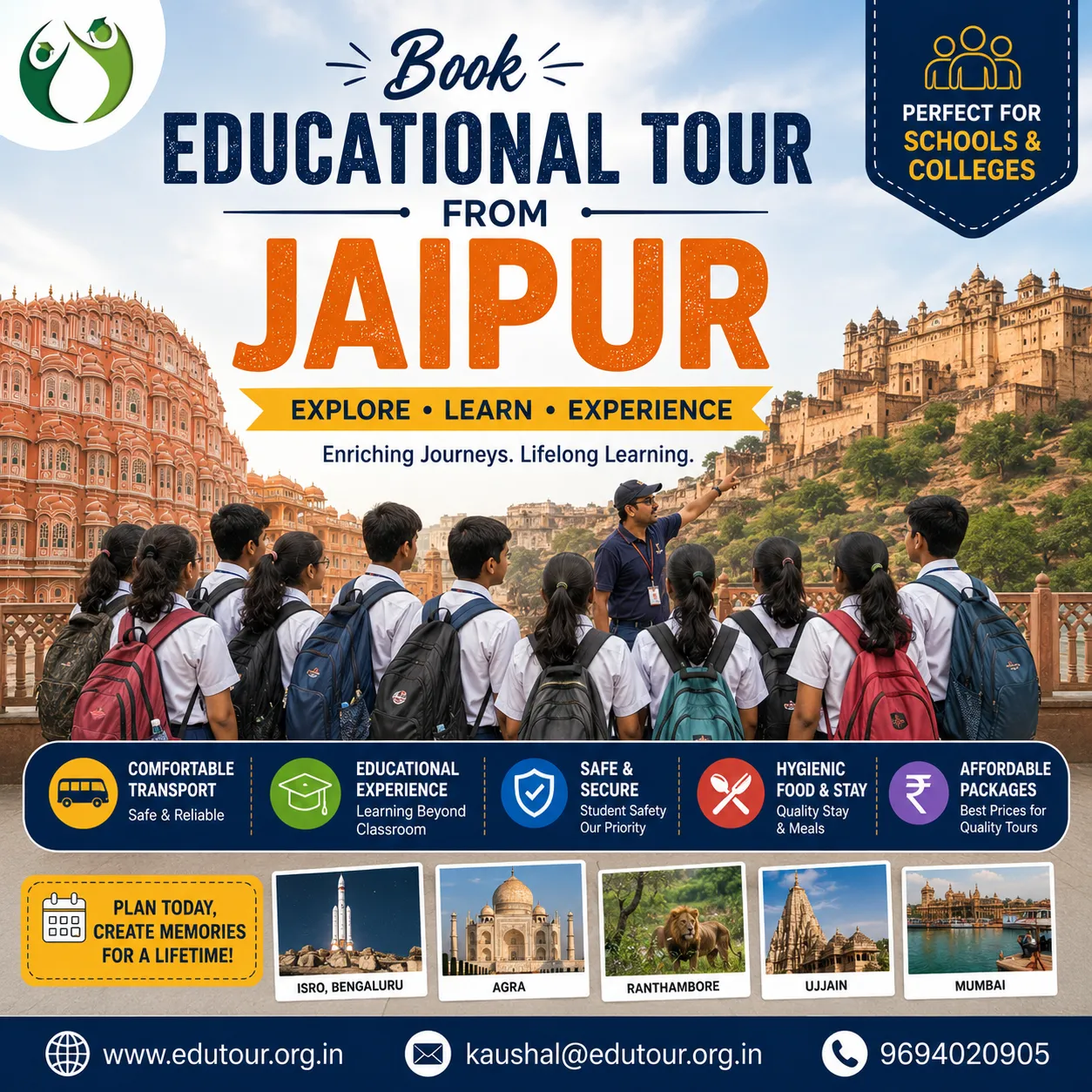 Why EduTour is the Best Choice to Book Educational Tours from Jaipur