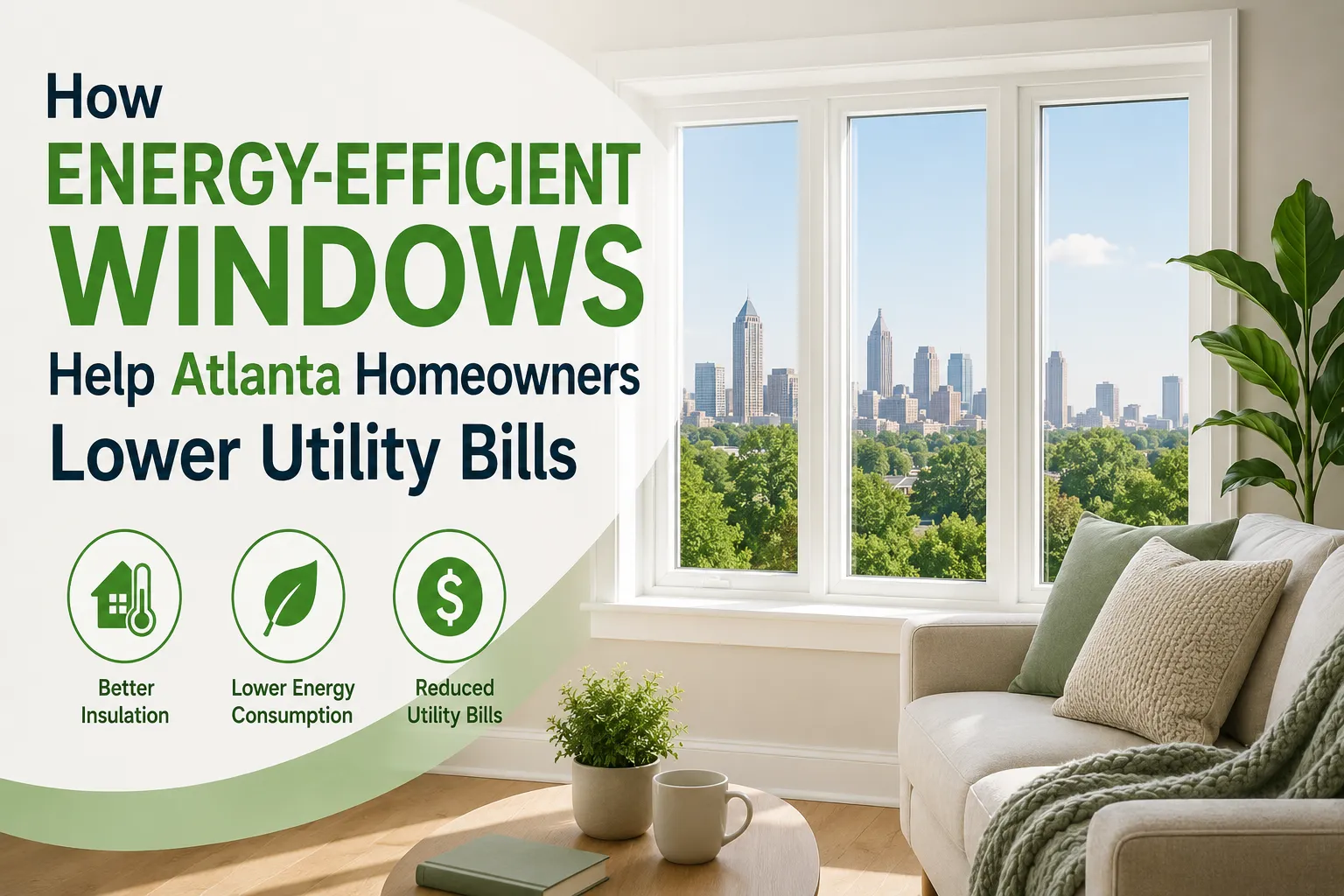 How Energy-Efficient Windows Help Atlanta Homeowners Lower Utility Bills