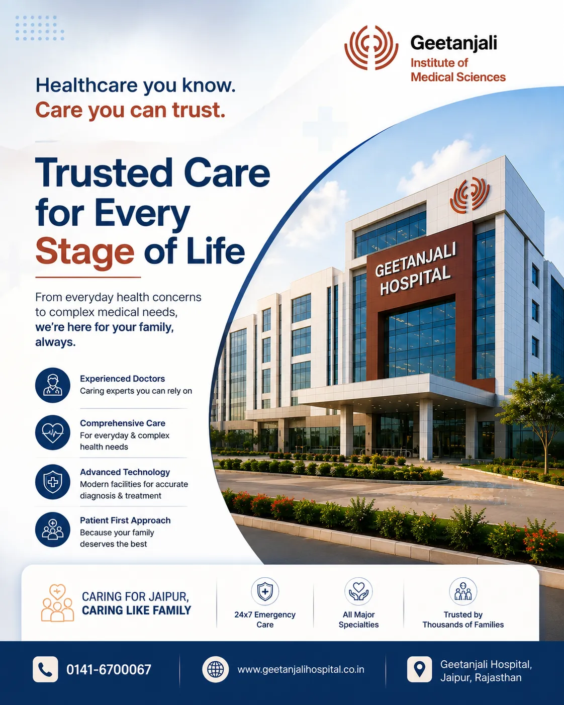 Geetanjali Institute of Medical Sciences: The Family Doctor Jaipur Actually Trusts