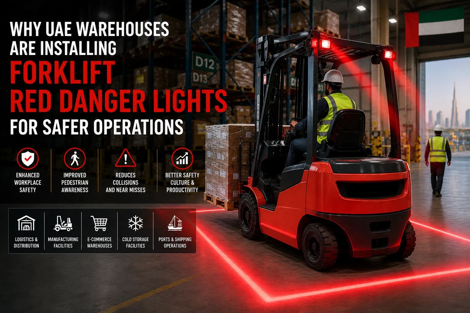 Why UAE Warehouses Are Installing Forklift Red Danger Lights for Safer Operations
