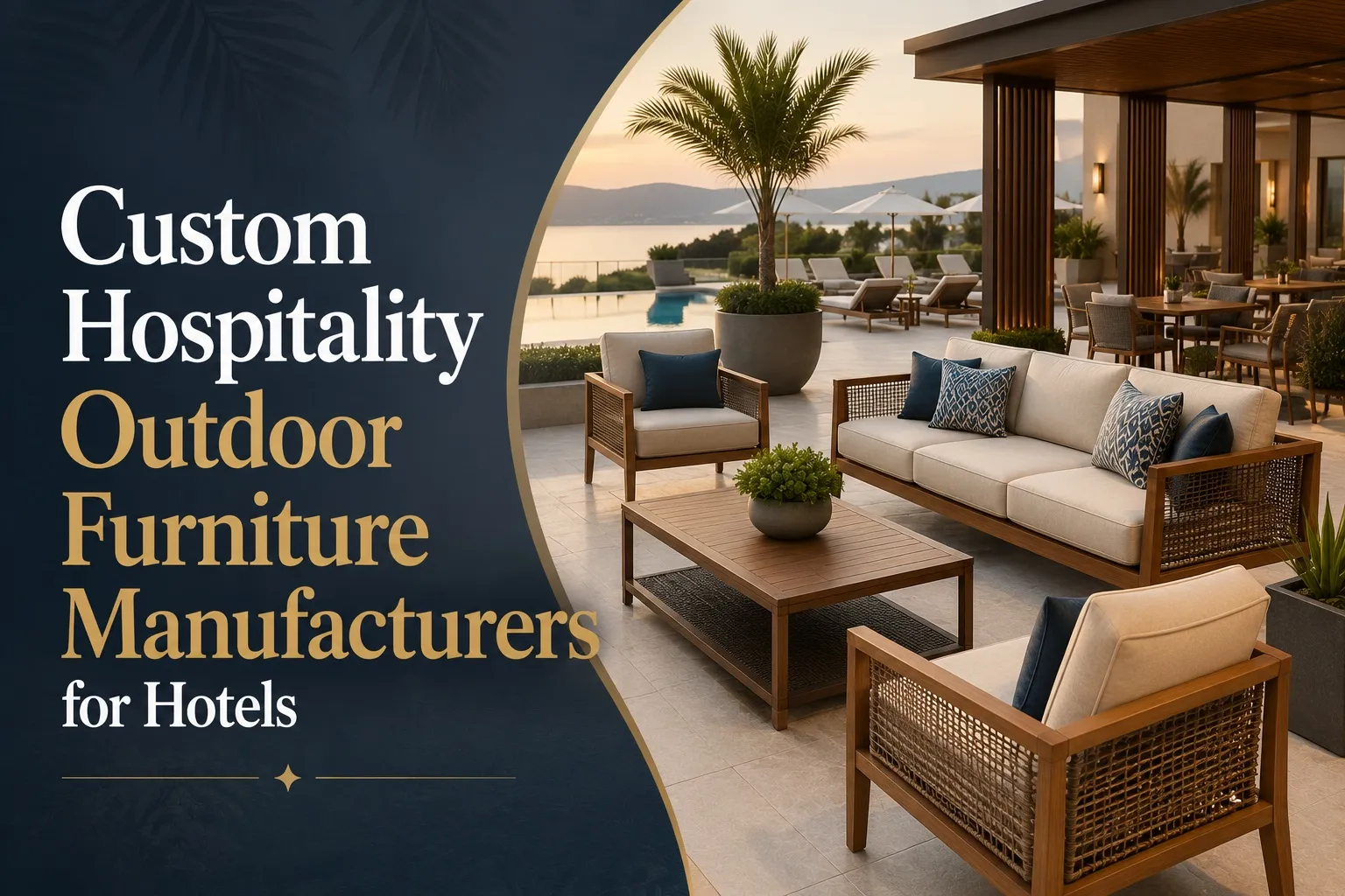 Custom Hospitality Outdoor Furniture Manufacturers for Hotels