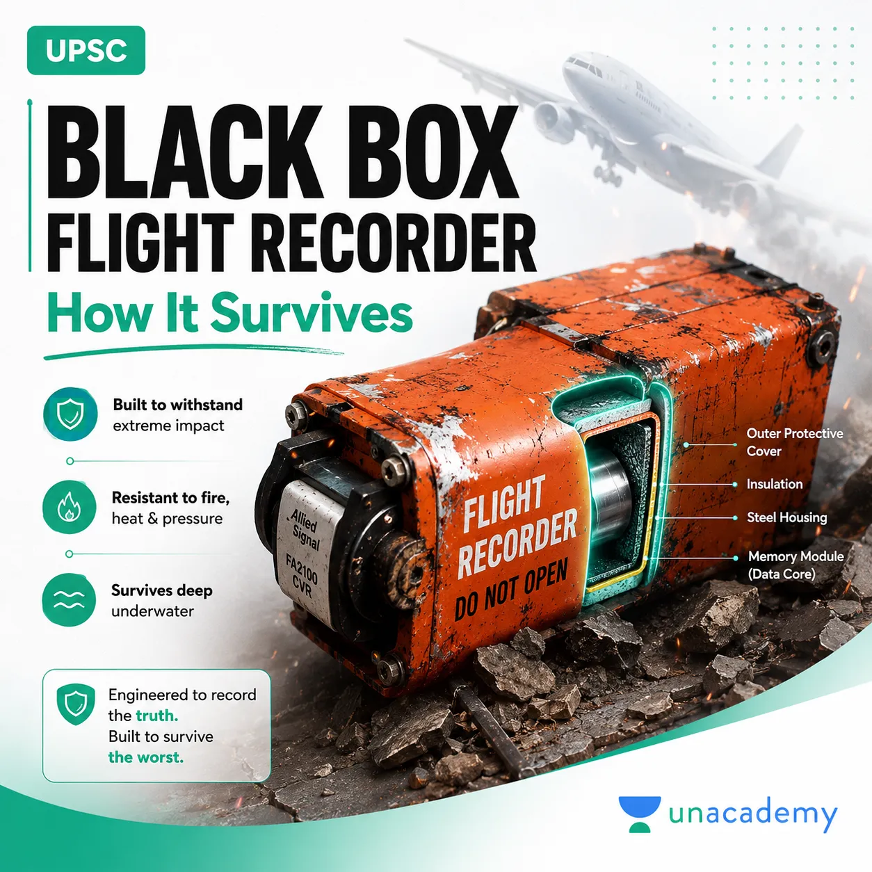 Black Box Flight Recorder UPSC: How It Survives