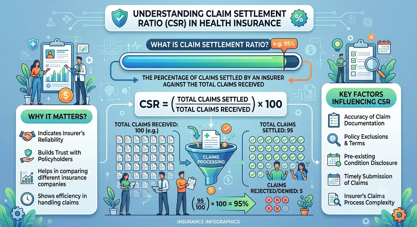 Understanding Claim Settlement Ratio in Health Insurance