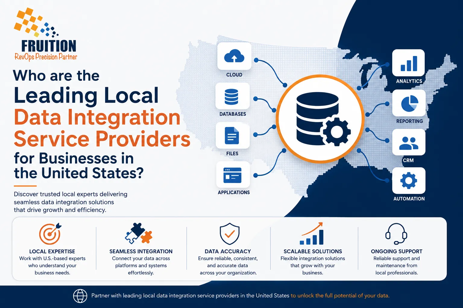 Who are the leading local data integration service providers for businesses in the United States?