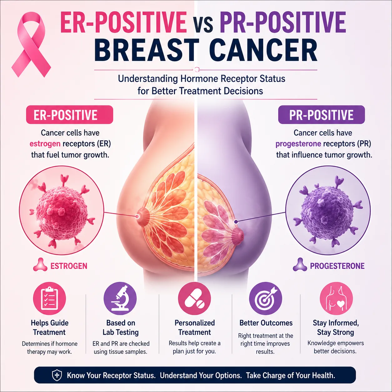 ER Positive vs PR Positive Breast Cancer: What's the Difference?