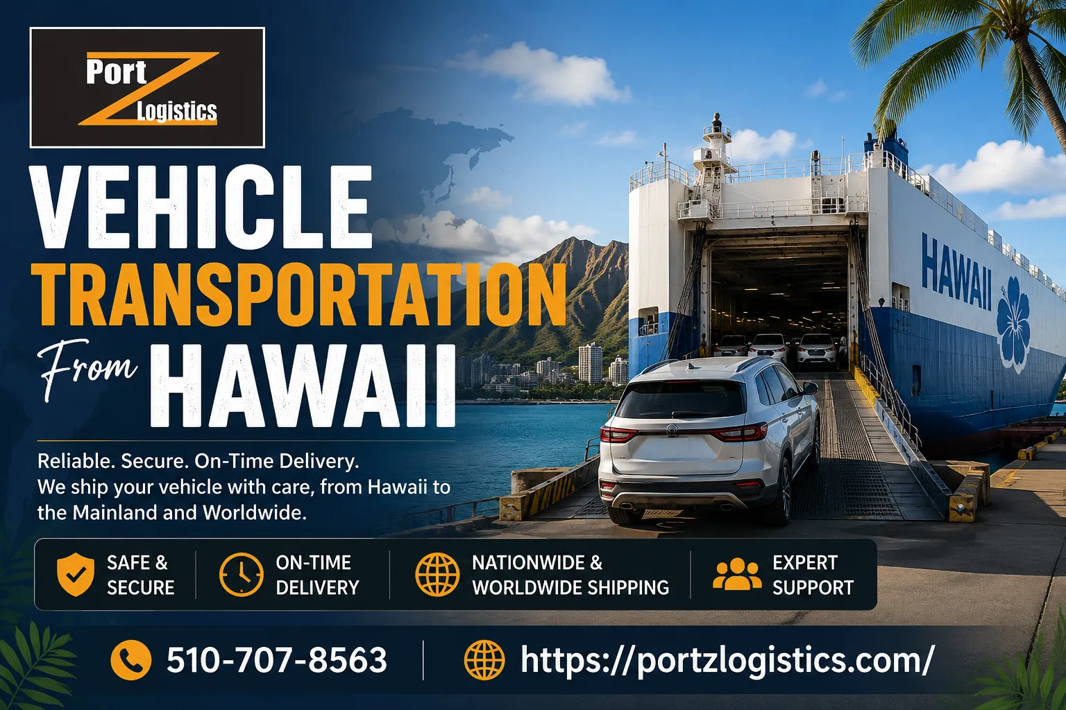 Vehicle Shipment From and To Hawaii: Safe, Reliable, and Hassle-Free Auto Transport Solutions