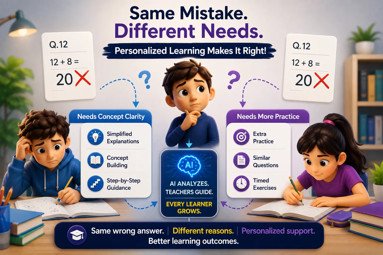If Two Students Get the Same Answer Wrong, Should They Get the Same Support?