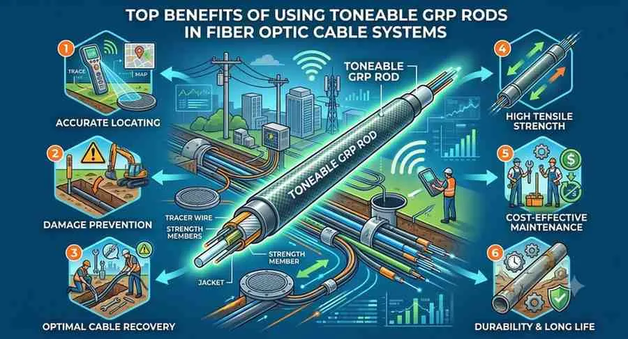 Top Benefits of Using Toneable GRP Rods in Fiber Optic Cable Systems