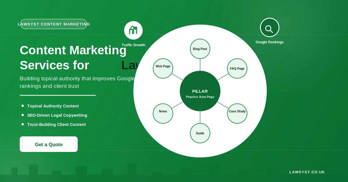 Content Marketing Services for Lawyers: Building Topical Authority That Improves Google Rankings and Client Trust