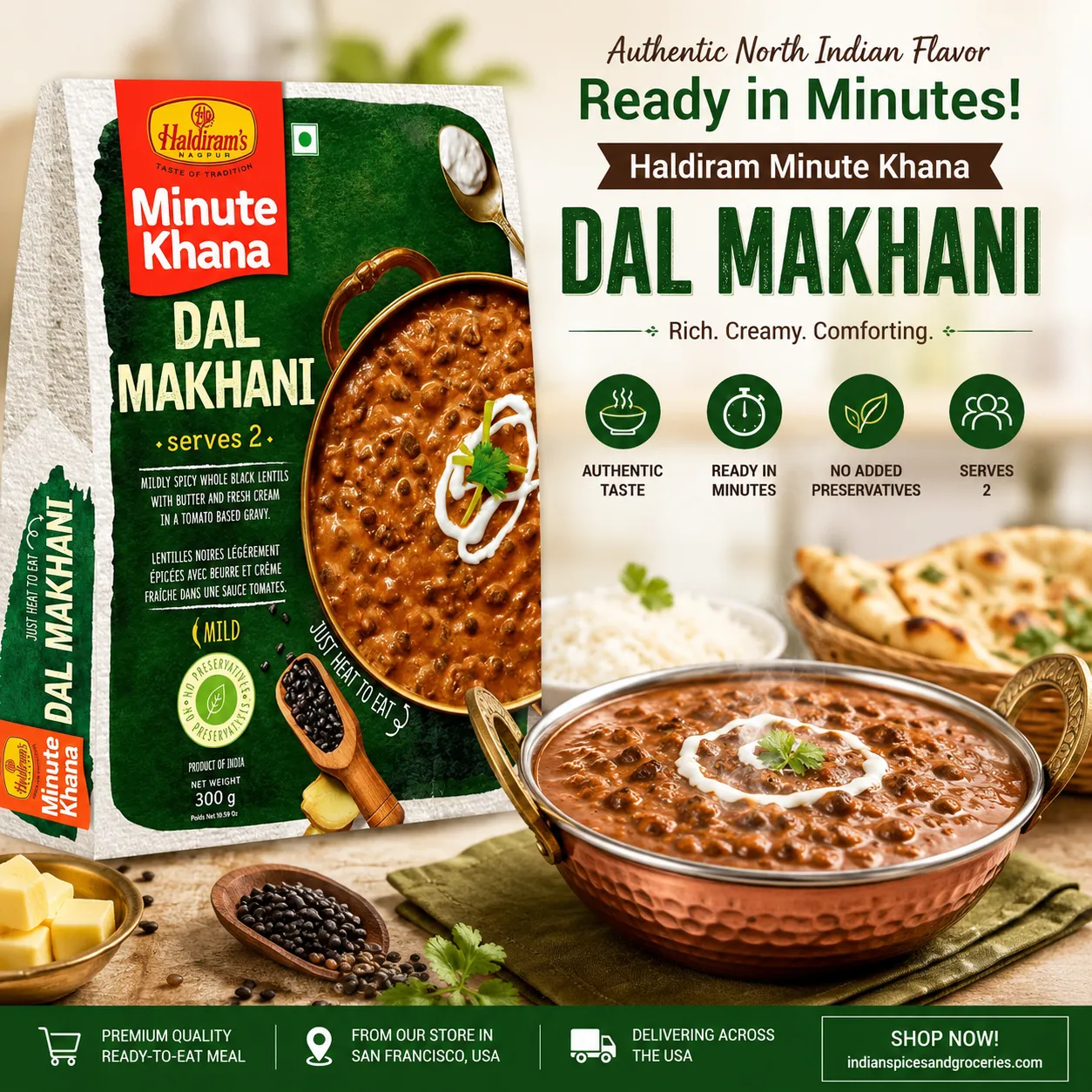 Haldiram Minute Khana Dal Makhani – Authentic Indian Comfort Food in Minutes