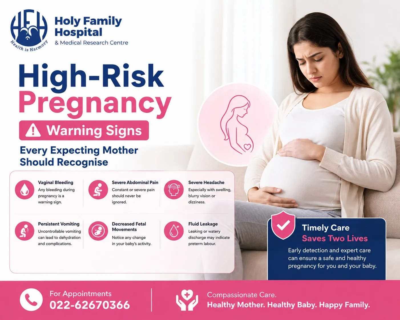 High-Risk Pregnancy Warning Signs Every Expecting Mother Should Recognise
