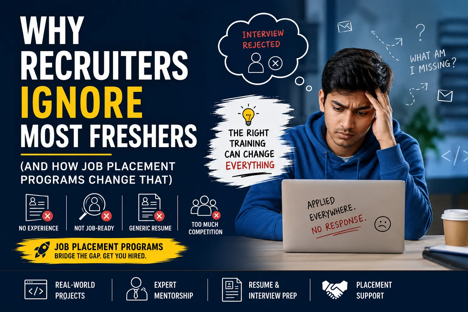 Why Recruiters Ignore Most Freshers (And How Job Placement Programs Change That)