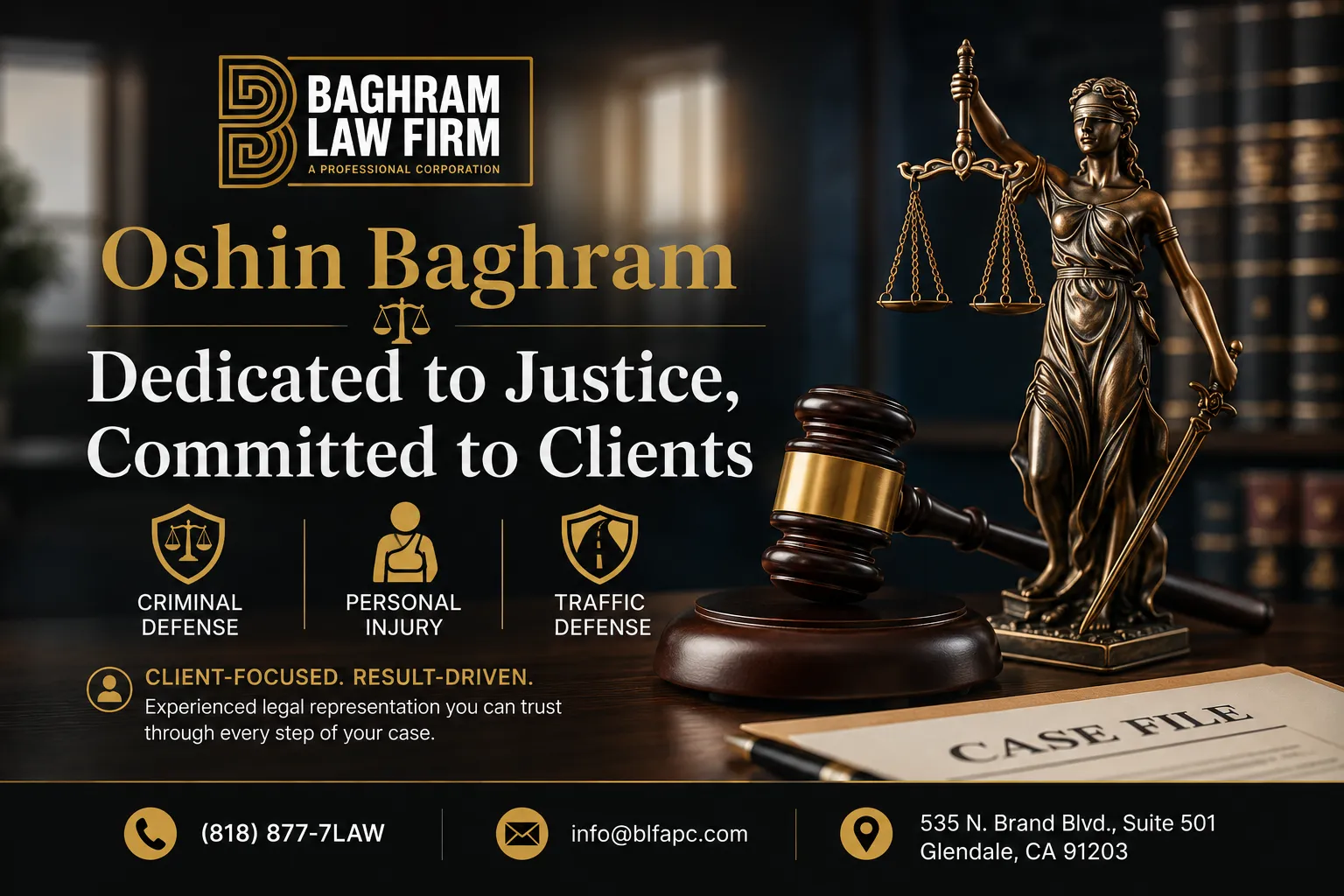 Oshin Baghram | Dedicated to Justice, Committed to Clients