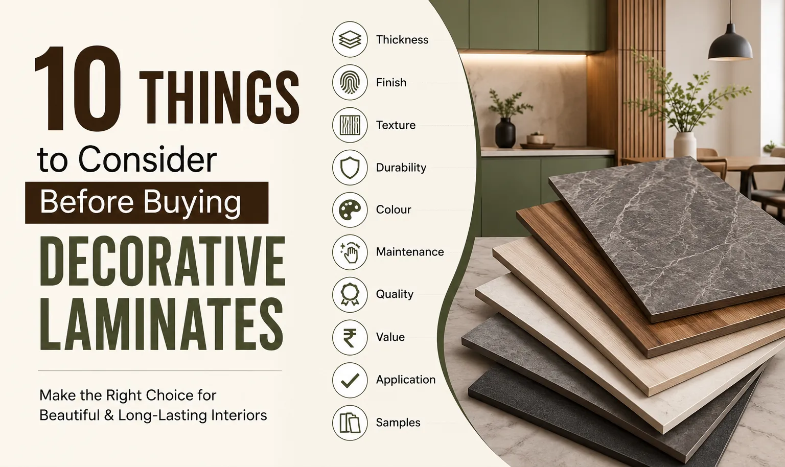 10 Things to Consider Before Buying Decorative Laminates