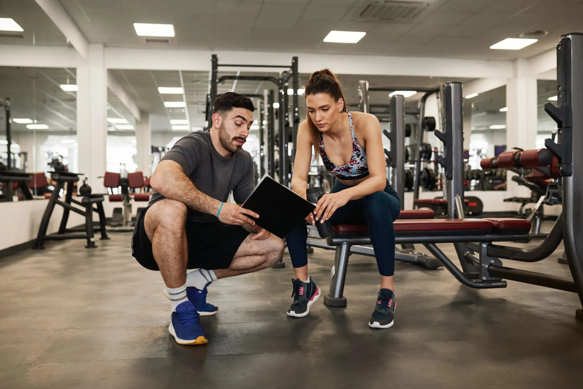 erified private trainer near me coaching client in private gym facility