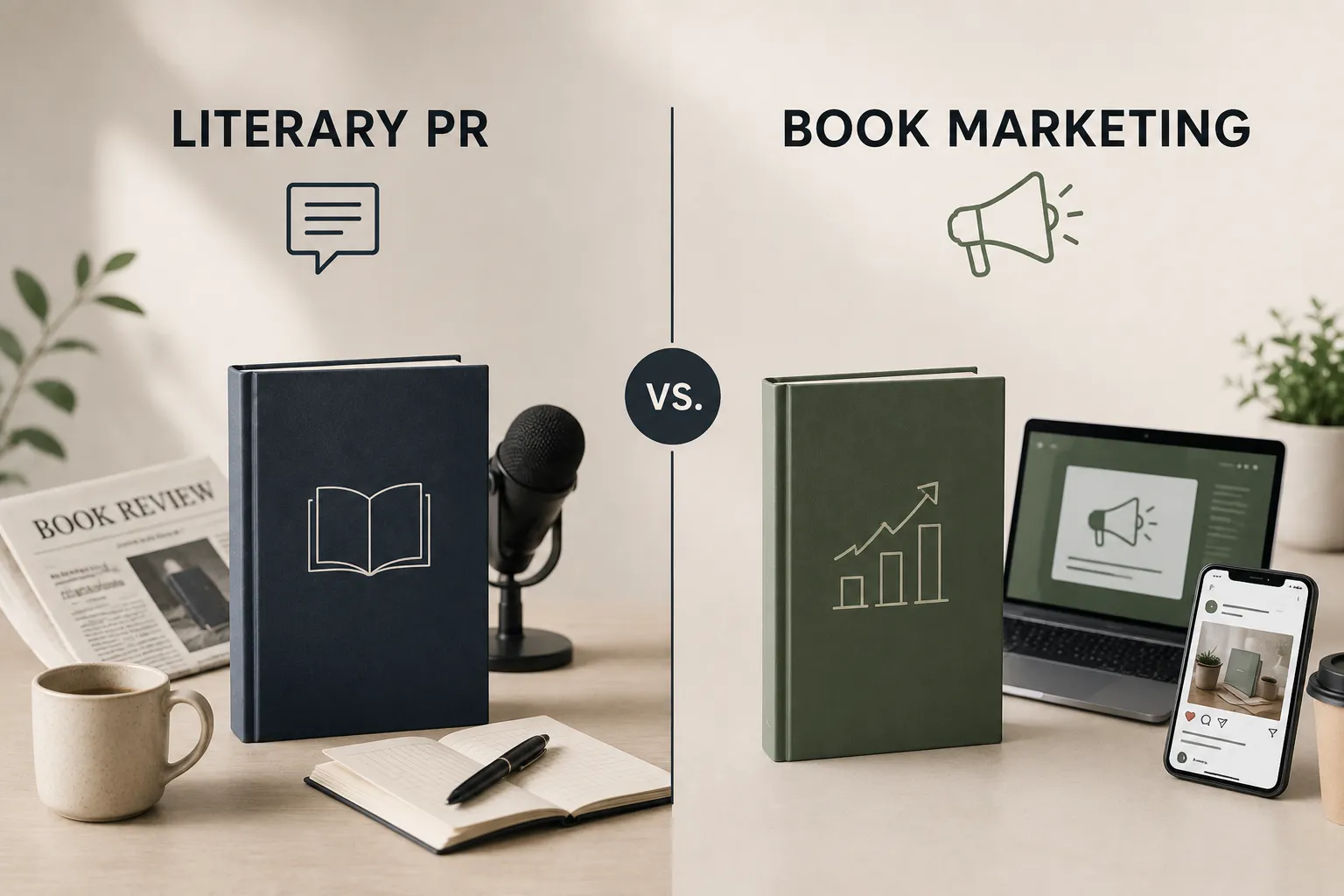 Literary PR vs. Book Marketing: What's the Difference?