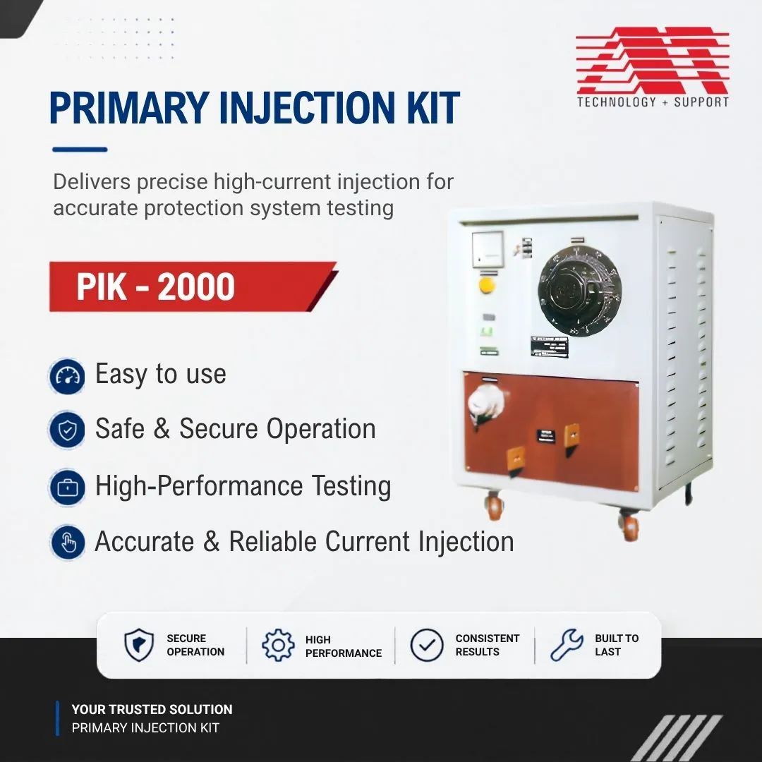 Primary Injection Kit – High Current Testing for Substations & Switchgear