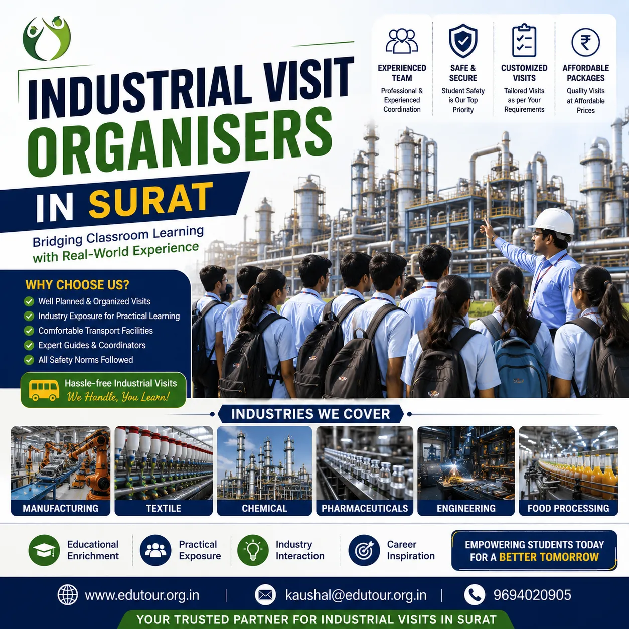 Top Industrial Visit Organisers in Surat for Practical Learning Experiences