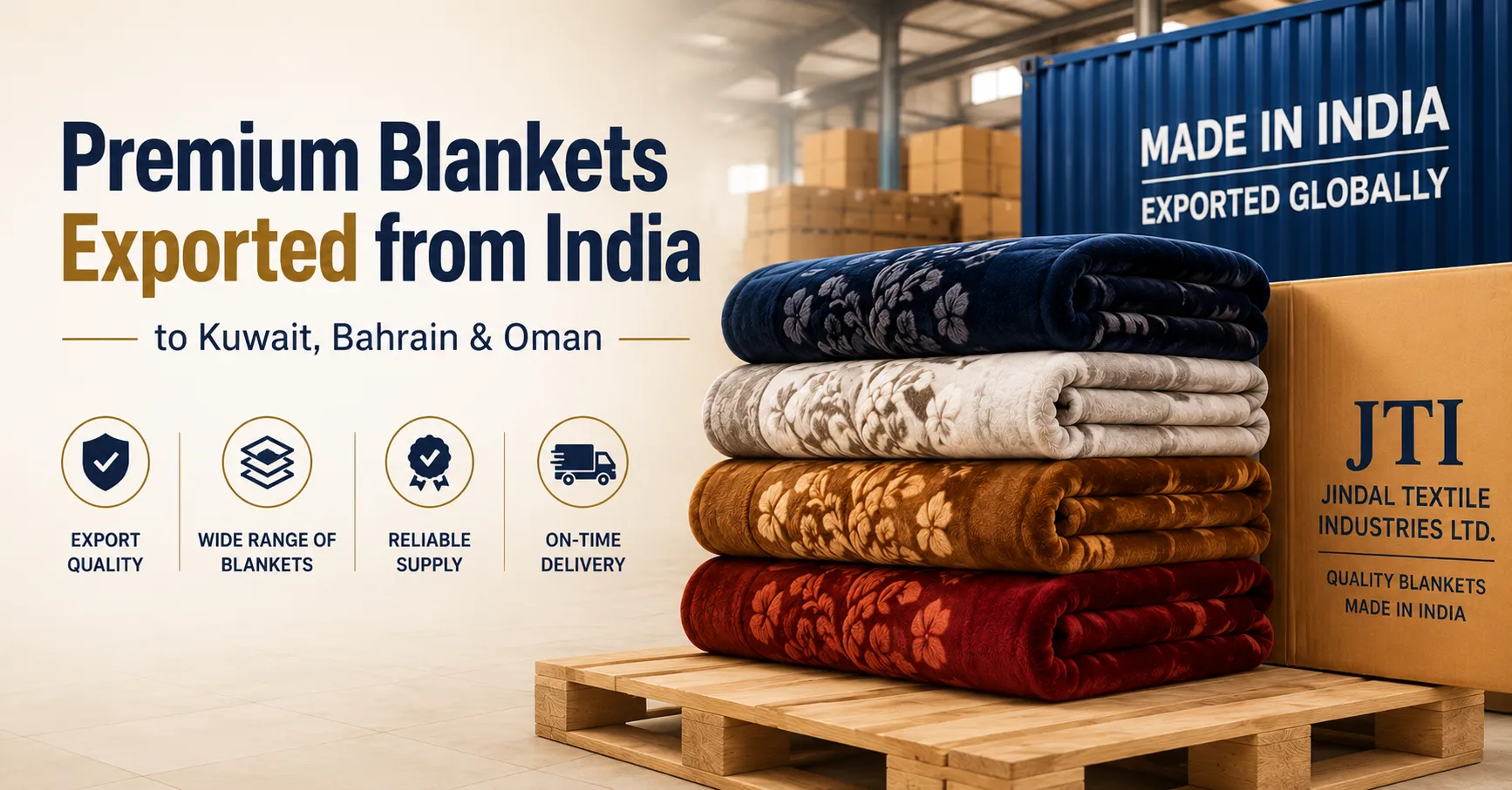 Blanket Exporters from India to Kuwait, Bahrain and Oman