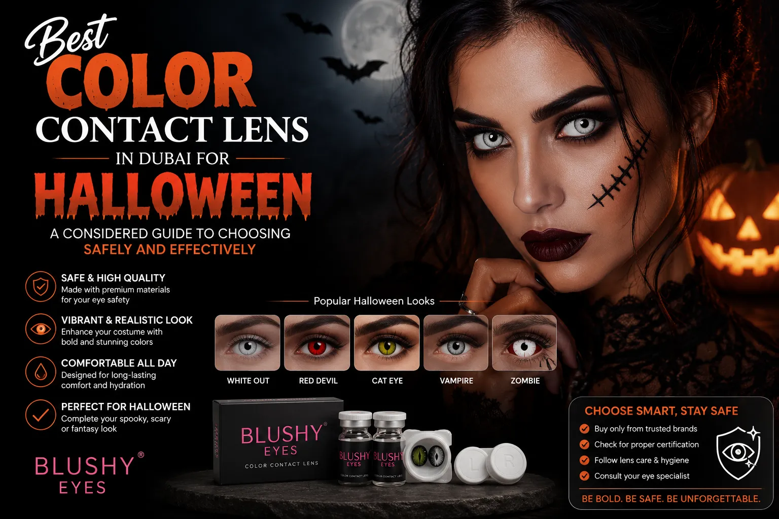 Best Color Contact Lens in Dubai for Halloween: A Considered Guide to Choosing Safely and Effectively