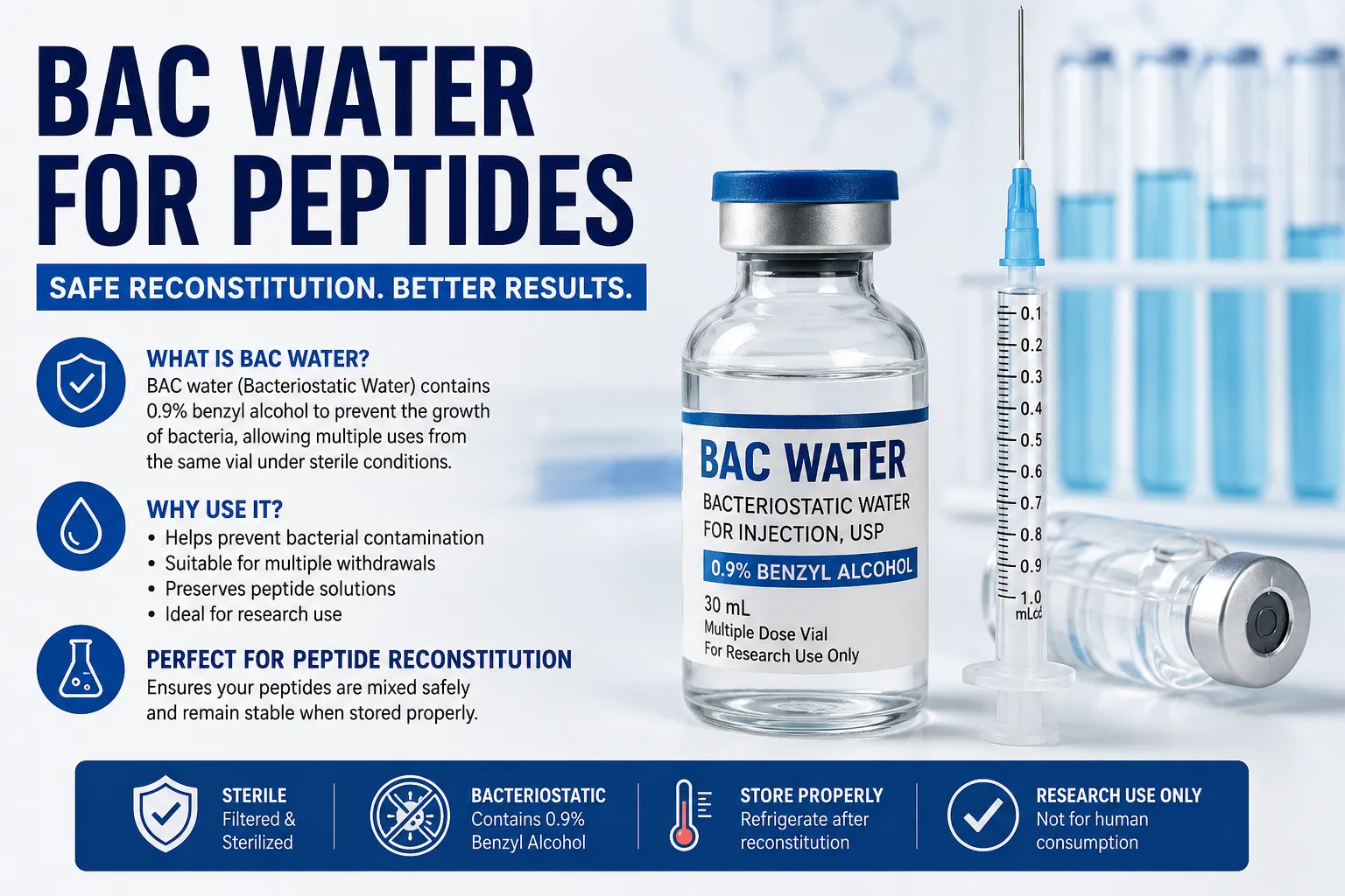 BAC Water for Peptides: Why It Matters