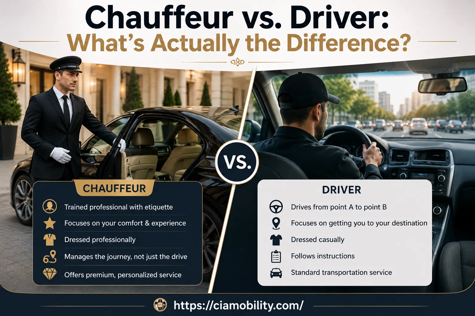 Chauffeur vs. Driver: What's Actually the Difference?
