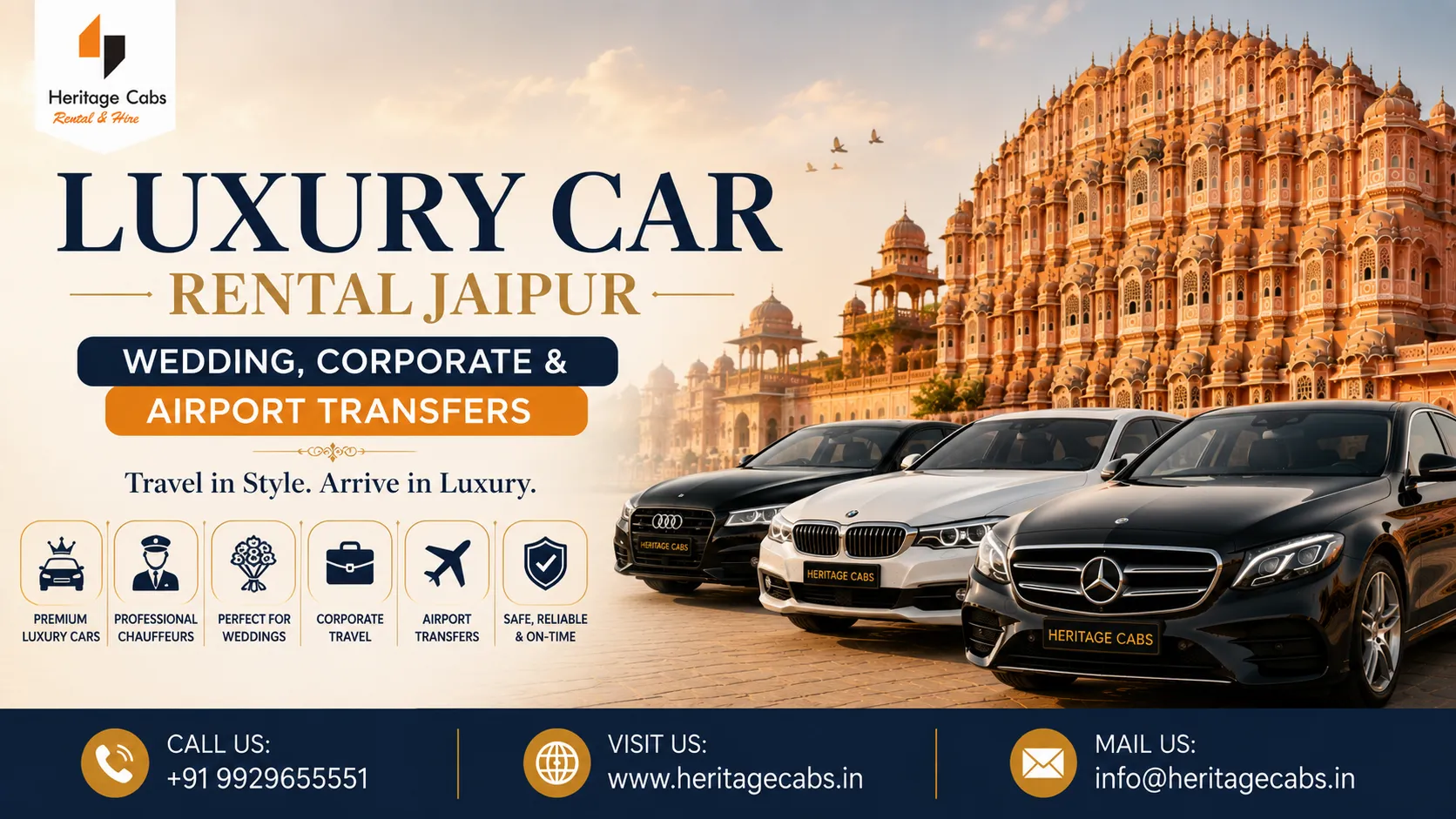 Luxury Car Rental Jaipur | Wedding, Corporate & Airport Transfers