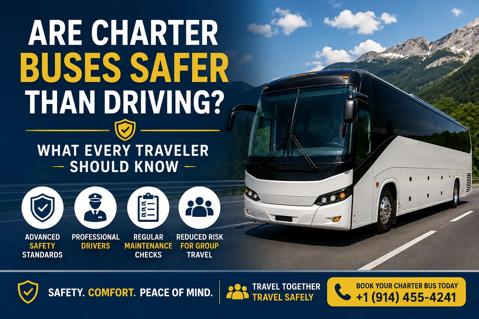 Are Charter Buses Safer Than Driving? What Every Traveler Should Know