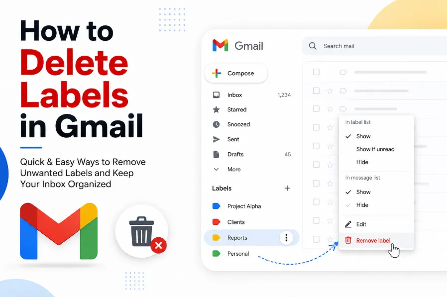 How to Delete Labels in Gmail Without Losing Your Emails