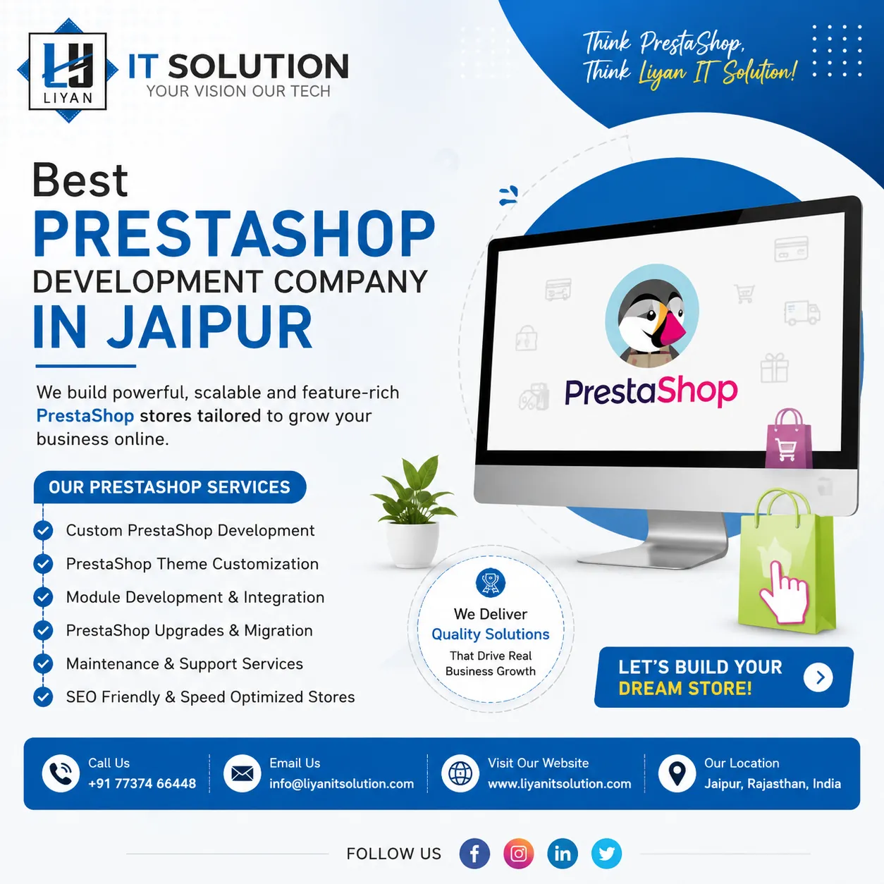 Best Prestashop Development Company In Jaipur: Build a Future-Ready eCommerce Store