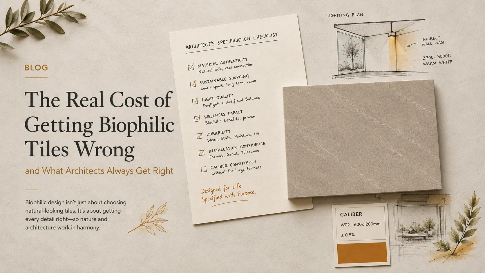 The Real Cost of Getting Biophilic Tiles Wrong and What Architects Always Get Right