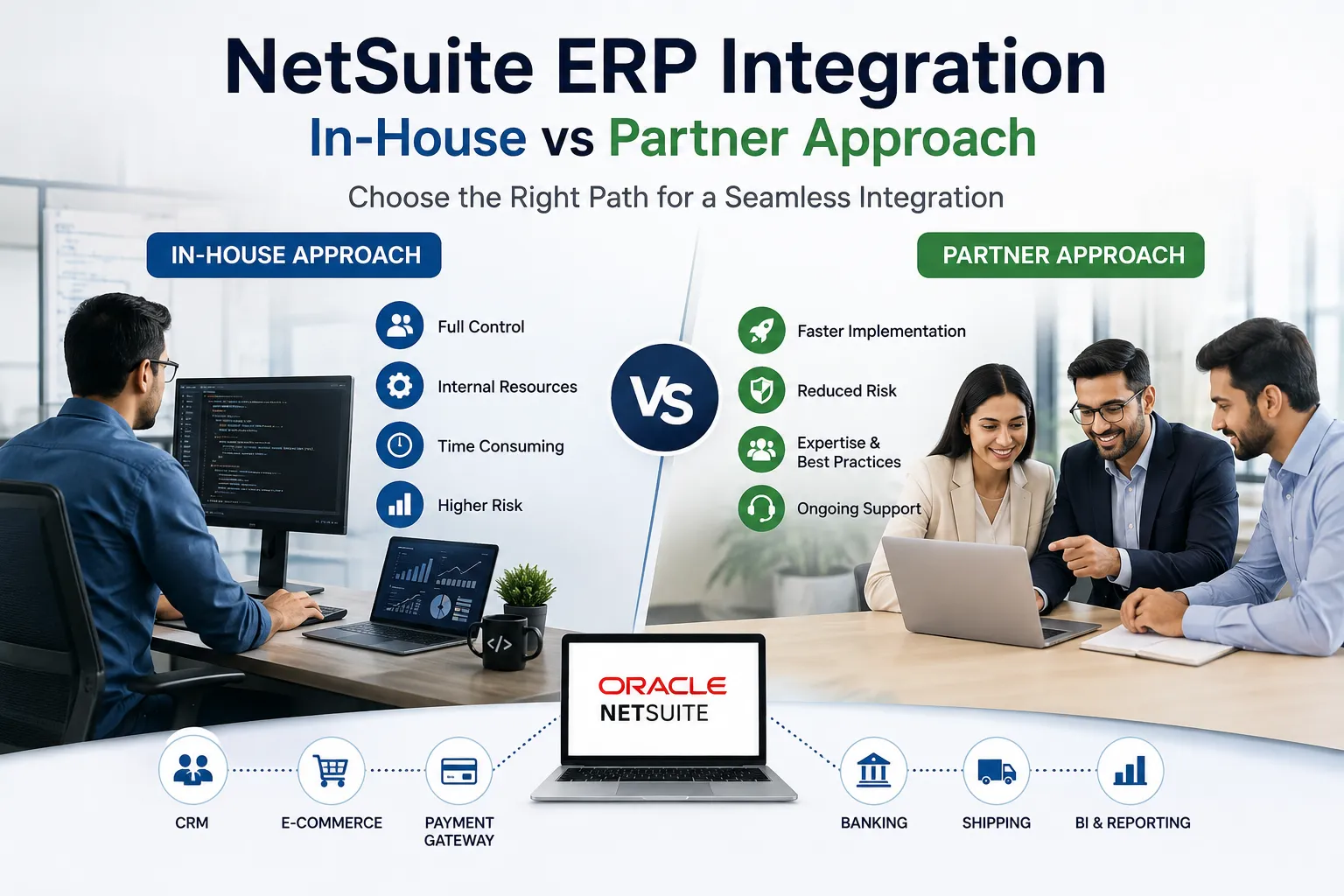 NetSuite ERP Integration: In-House vs Partner – Which Is Better?