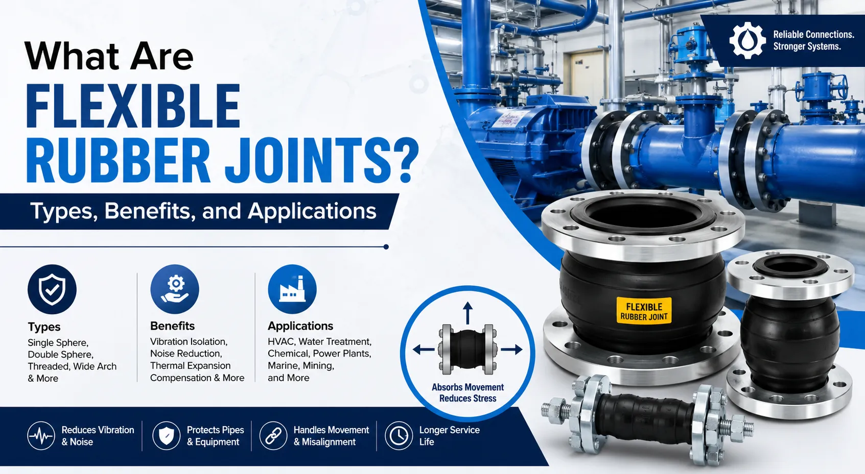 What Are Flexible Rubber Joints? Types, Benefits, and Applications