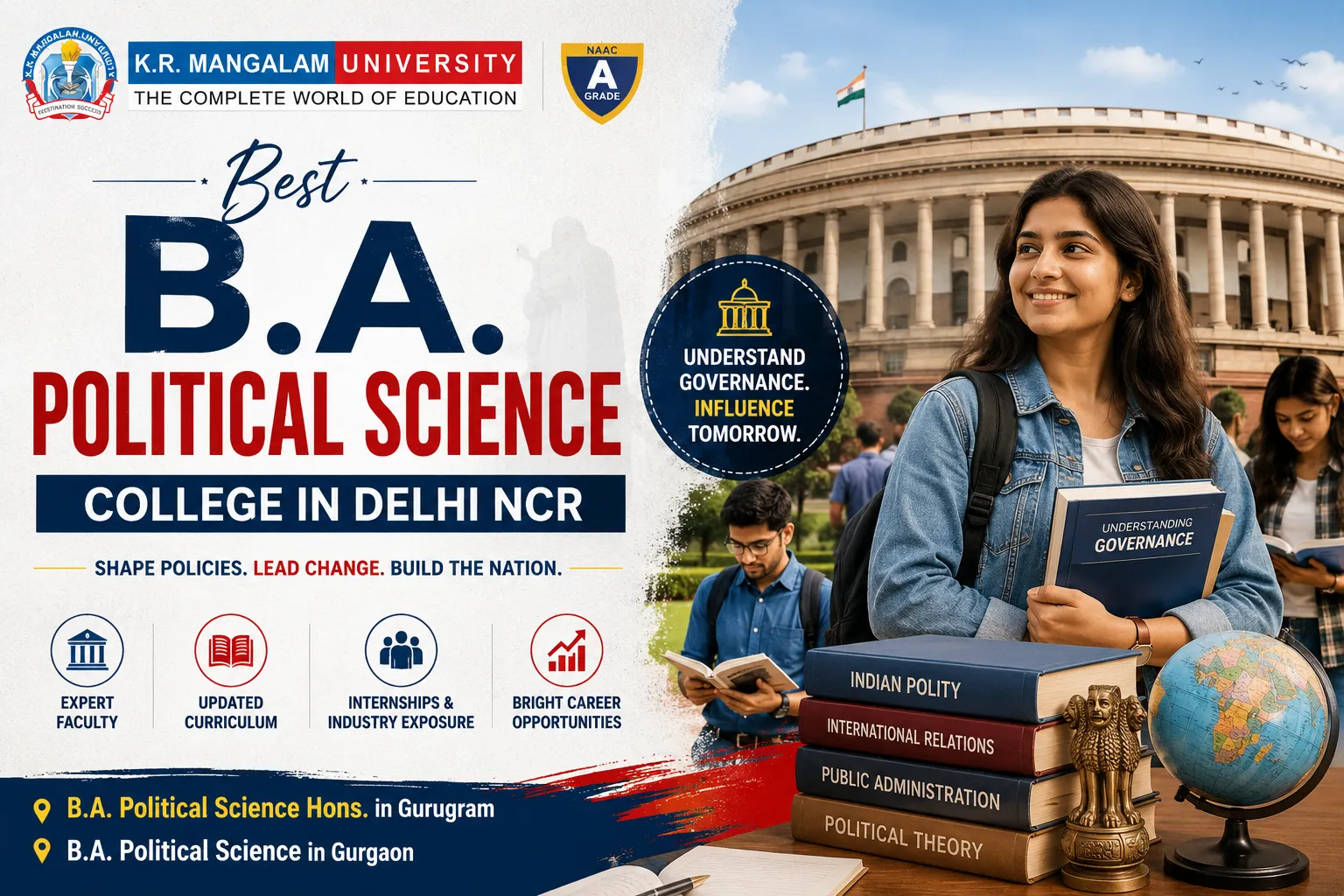 Best B.A. Political Science College in Delhi NCR: Your Guide to a Successful Career