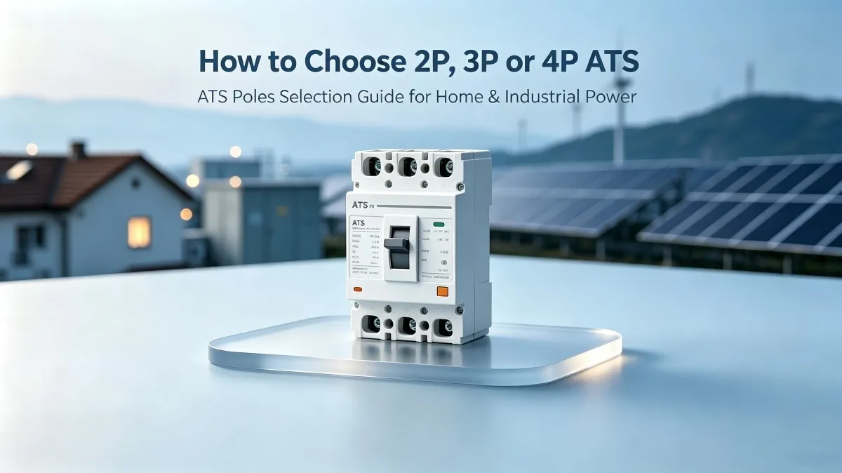Choosing 2P/3P/4P ATS: A Quick Guide for Home & Industrial Power