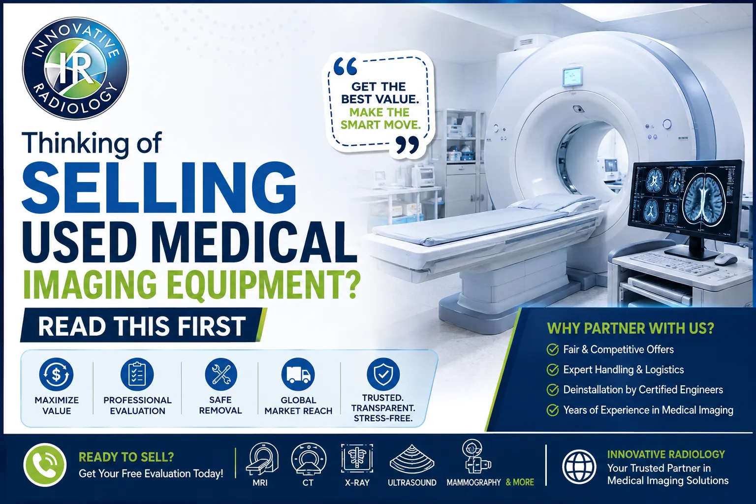 Thinking of Selling Used Medical Imaging Equipment? Read This First