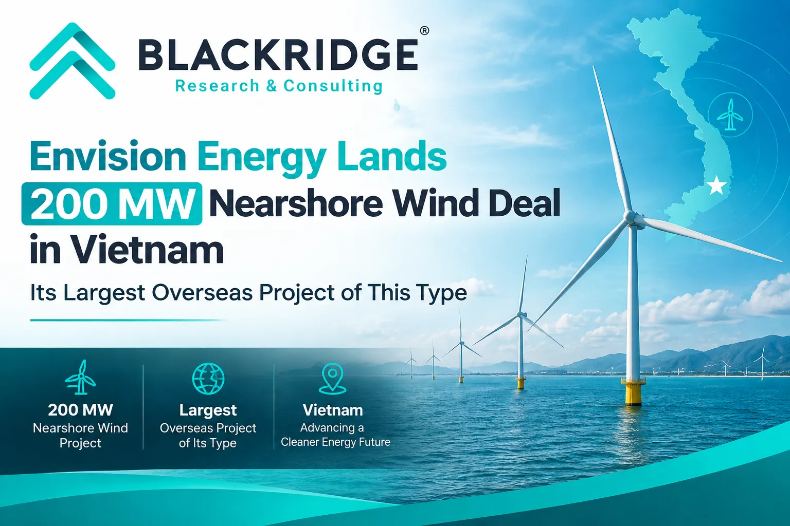 Envision Energy Lands 200 MW Nearshore Wind Deal in Vietnam