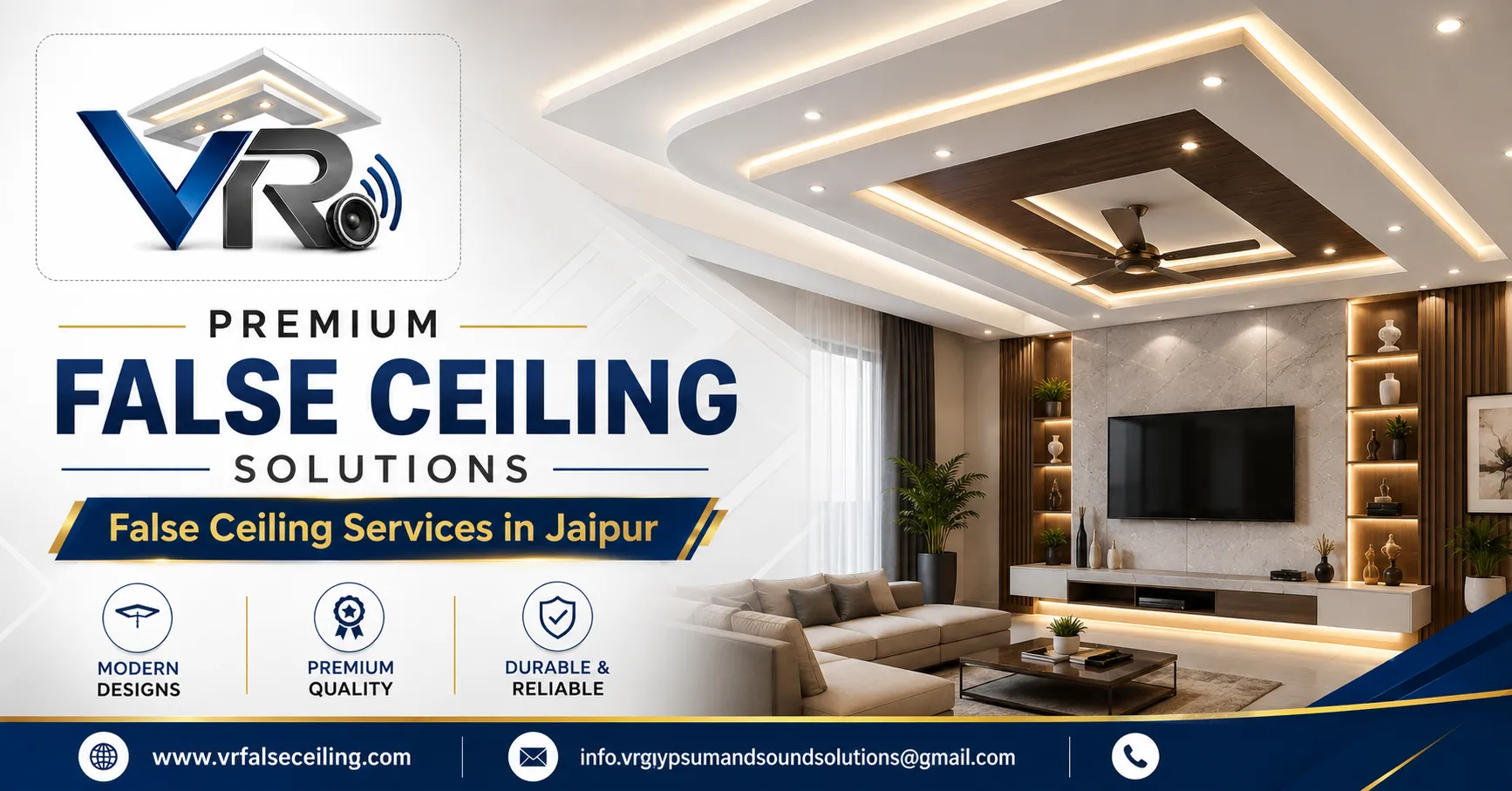 False Ceiling Services in Jaipur: A Smart Choice for Better Homes and Offices