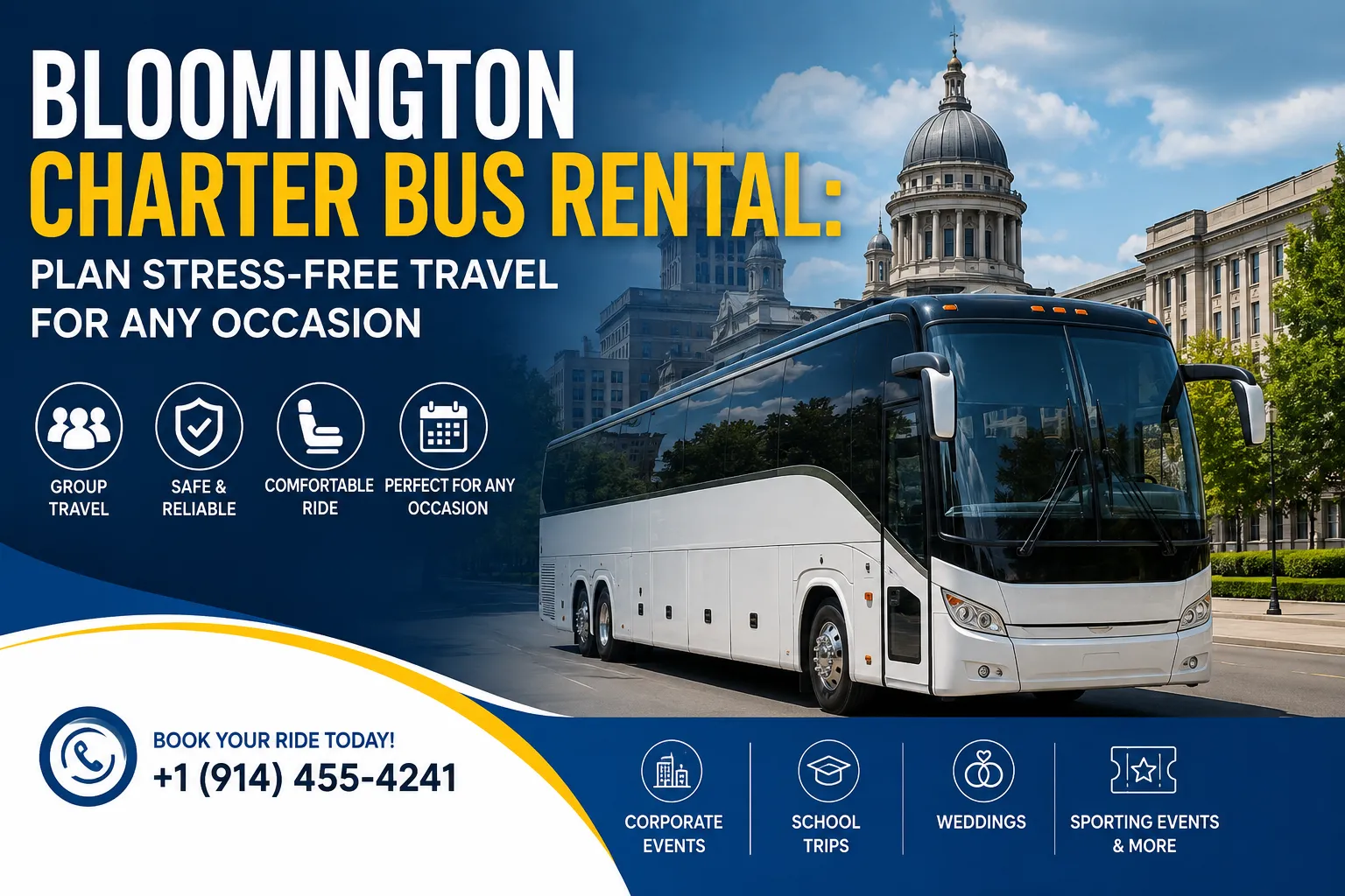 Bloomington Charter Bus Rental: Plan Stress-Free Travel for Any Occasion