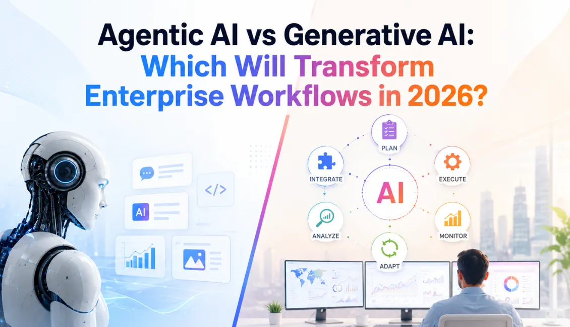 Agentic AI vs Generative AI: Which Will Transform Enterprise Workflows?