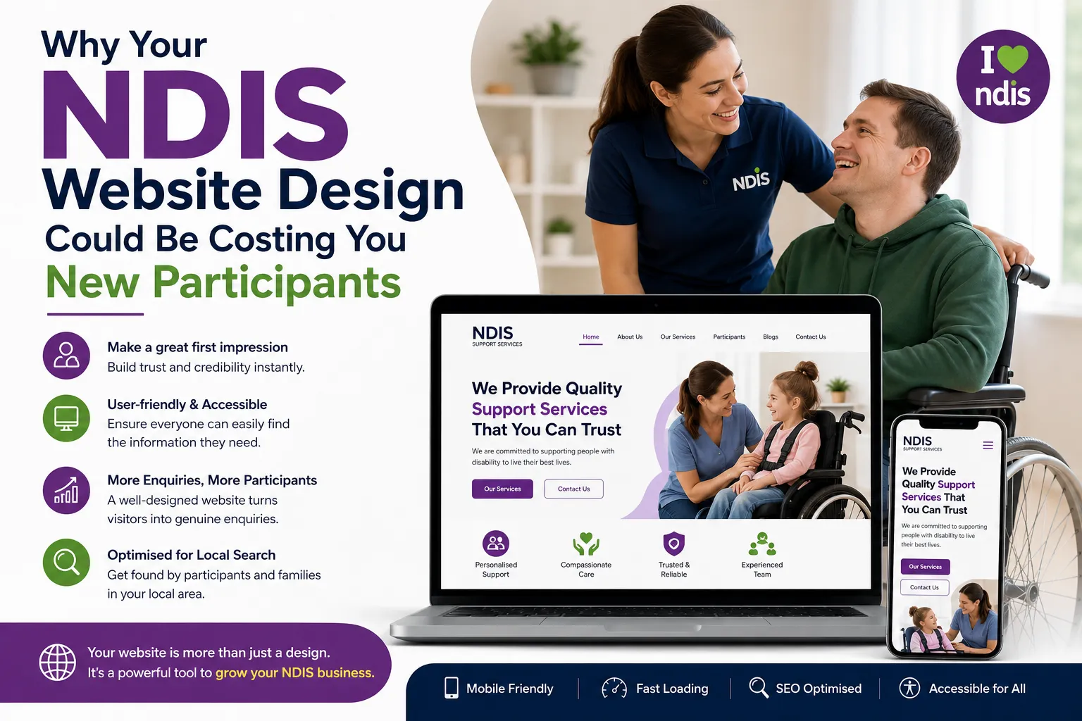 Why Your NDIS Website Design Could Be Costing You New Participants