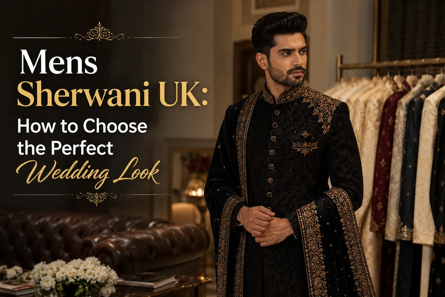 Mens Sherwani UK: How to Choose the Perfect Wedding Look