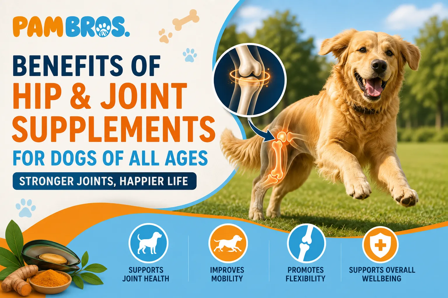 Benefits of Hip and Joint Supplements for Dogs of All Ages