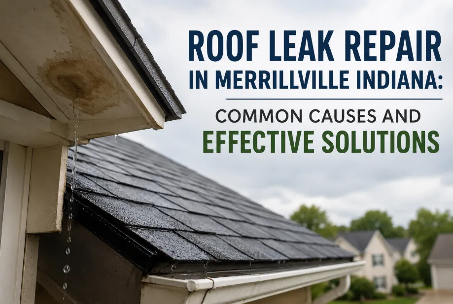 Roof Leak Repair in Merrillville Indiana: Common Causes and Effective Solutions