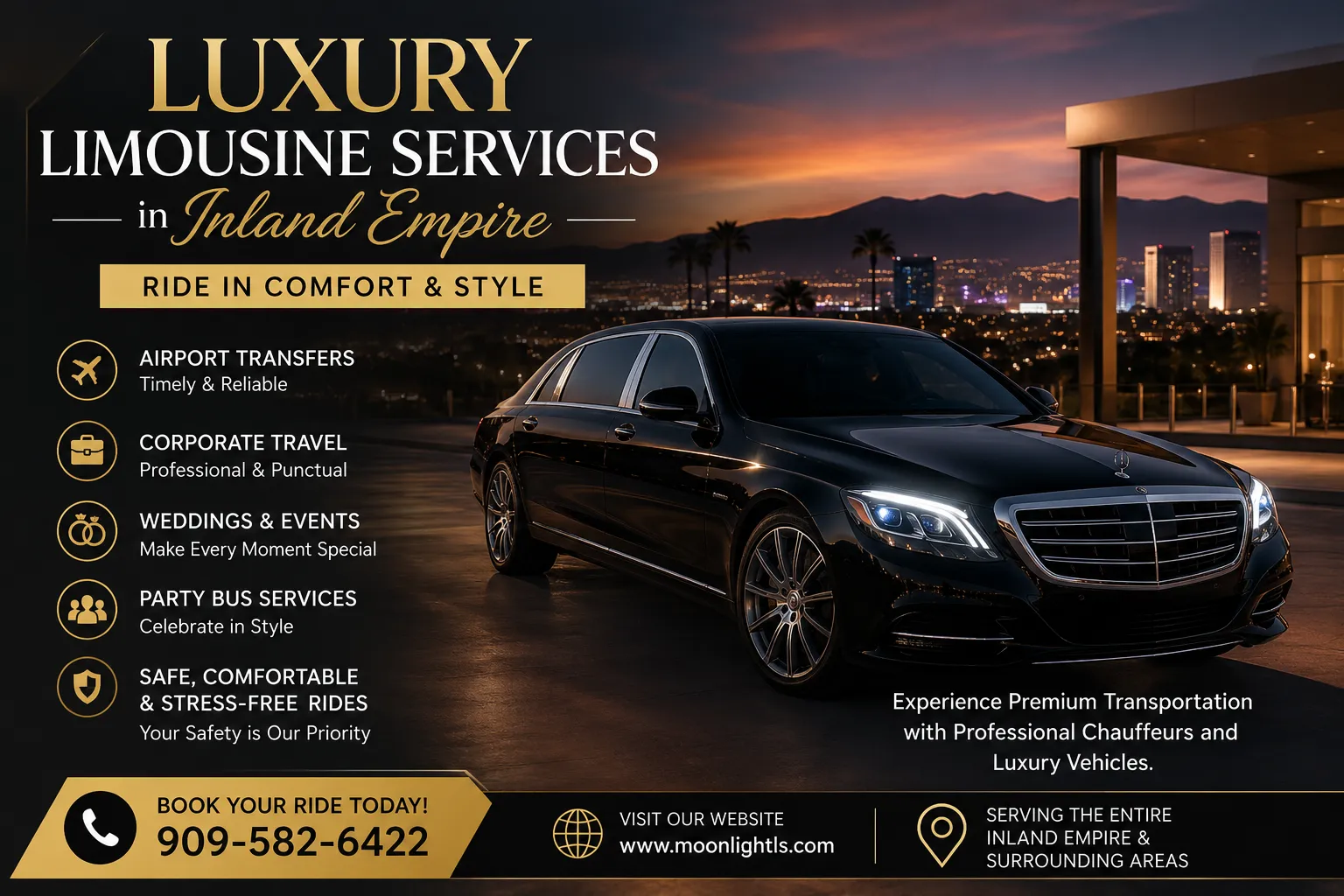 Luxury Limousine Services in Inland Empire: Ride in Comfort & Style