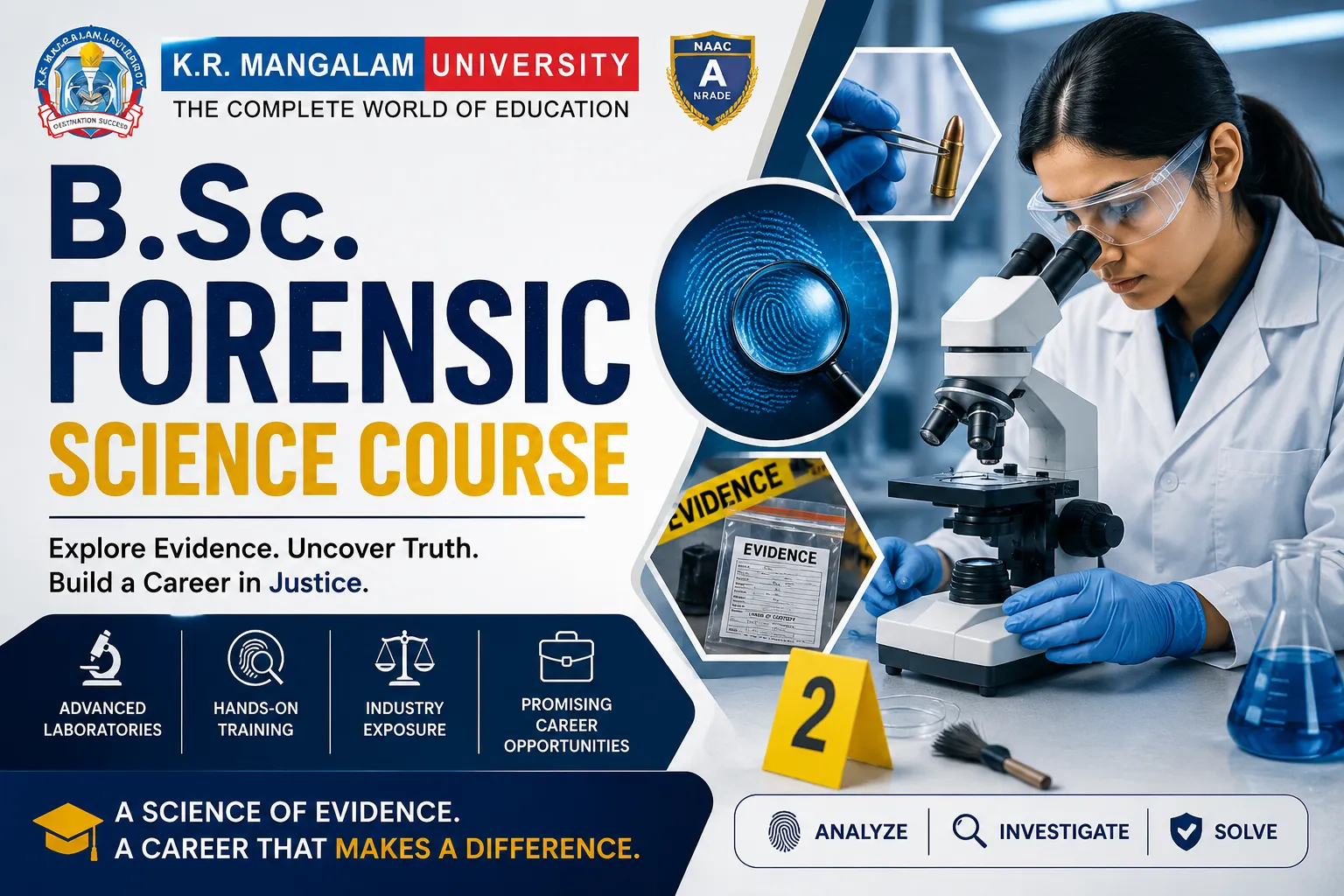 Top Colleges for B.Sc. Forensic Science Course in Delhi NCR