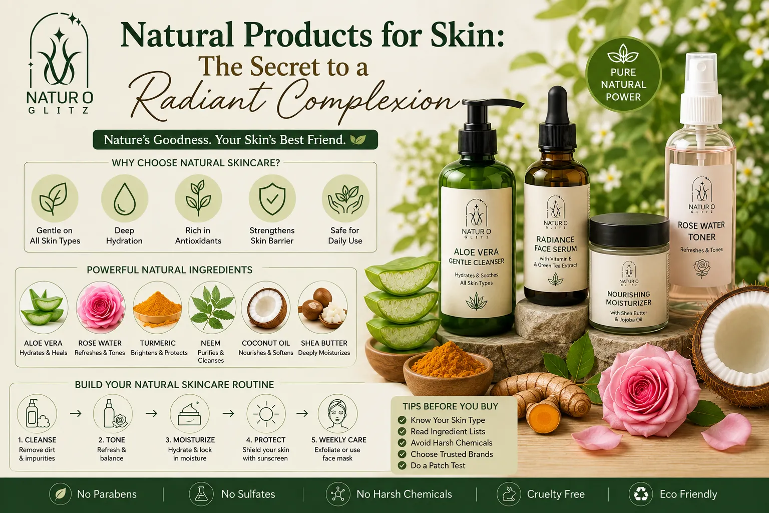 Natural Products for Skin: The Secret to a Radiant Complexion