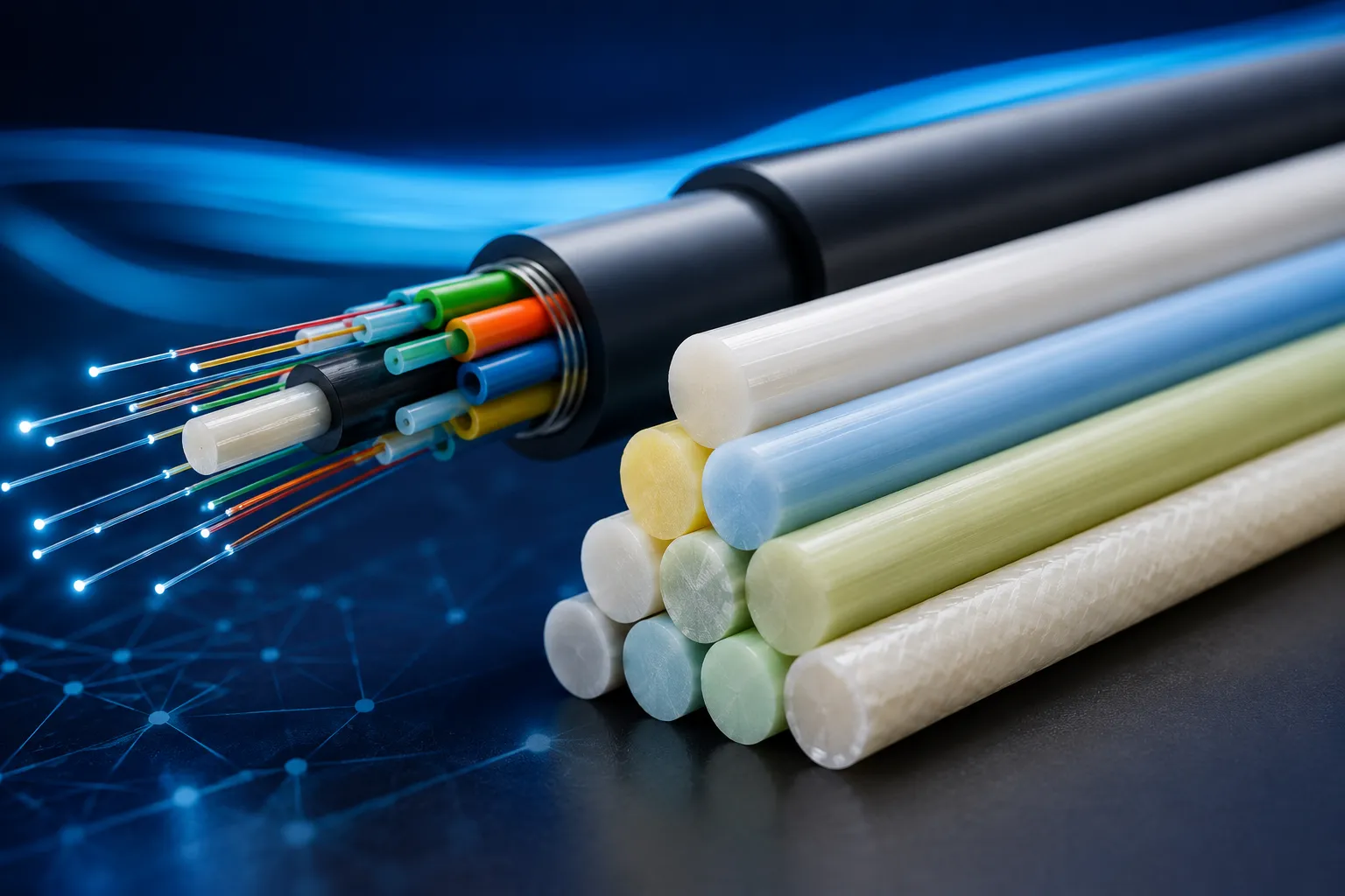 How Coated FRP Rods Improve the Strength and Performance of Fiber Optic Cables