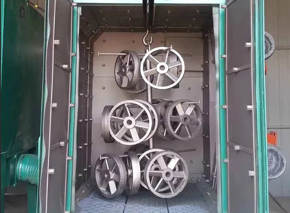 WHEEL SHOT BLASTING MACHINE